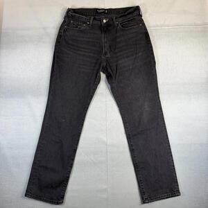 Abercrombie & Fitch Jeans Mens 33x32 Black Vintage Stretch Athletic Straight